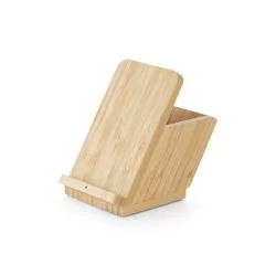 Carregador wireless em bambu 10W Personalizado Carregador wireless em bambu 10W Personalizado