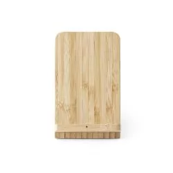 Carregador wireless em bambu 10W Personalizado Carregador wireless em bambu 10W Personalizado
