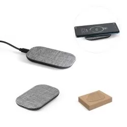 Carregador wireless PET 100% rPET Personalizado Carregador wireless PET 100% rPET Personalizado