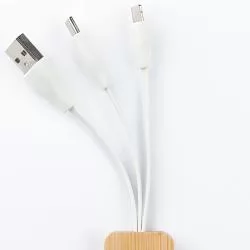 Chaveiro Bambu Com Cabo USB Personalizado