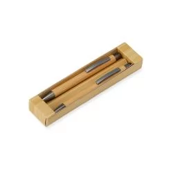 Conjunto Caneta e Lapiseira Bambu Personalizado Conjunto Caneta e Lapiseira Bambu Personalizado