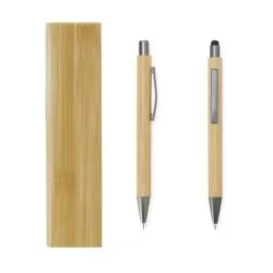Conjunto Caneta e Lapiseira Bambu Personalizado Conjunto Caneta e Lapiseira Bambu Personalizado