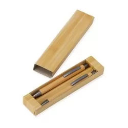 Conjunto Caneta e Lapiseira Bambu Personalizado Conjunto Caneta e Lapiseira Bambu Personalizado