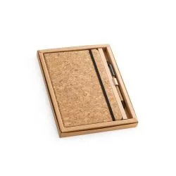 Conjunto de Caderneta e Caneta em Cortiça Personalizado Conjunto de Caderneta e Caneta em Cortiça Personalizado