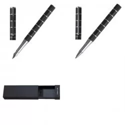 Conjunto de caneta tinteiro e roller Premium Cerruti 1881 Personalizado Conjunto de caneta tinteiro e roller Premium Cerruti 1881 Personalizado