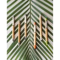 Conjunto de esferográfica e lapiseira em Bambu Personalizado Conjunto de esferográfica e lapiseira em Bambu Personalizado