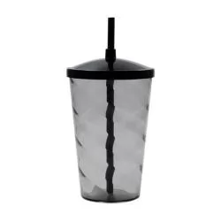 Copo 700ml Espiral Com Tampa e Canudo Personalizado Copo 700ml Espiral Com Tampa e Canudo Personalizado