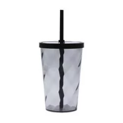 Copo Espiral 550 ml com Tampa e Canudo Personalizado Copo Espiral 550 ml com Tampa e Canudo Personalizado