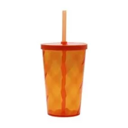 Copo Espiral 550 ml com Tampa e Canudo Personalizado Copo Espiral 550 ml com Tampa e Canudo Personalizado