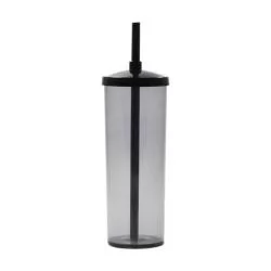 Copo Long Drink com Tampa e Canudo 330ml Personalizado Copo Long Drink com Tampa e Canudo 330ml Personalizado
