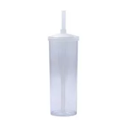Copo Long Drink com Tampa e Canudo 330ml Personalizado Copo Long Drink com Tampa e Canudo 330ml Personalizado