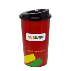 Copo Plástico para Café 600 ml In Mold Label Personalizado Copo Plástico para Café 600 ml In Mold Label Personalizado