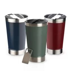 Copo Térmico 500ml com Abridor Personalizado Copo Térmico 500ml com Abridor Personalizado