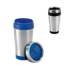Copo térmico em aço inoxidável e PP 420 mL Personalizado Copo térmico em aço inoxidável e PP 420 mL Personalizado