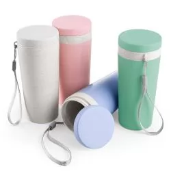 Copo Térmico Fibra de Bambu de 350ml Personalizado Copo Térmico Fibra de Bambu de 350ml Personalizado