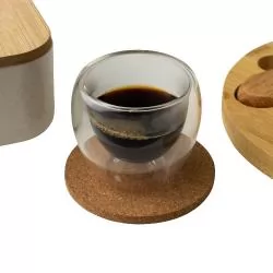 Copo Vidro Parede Dupla 80ml Personalizado Copo Vidro Parede Dupla 80ml Personalizado