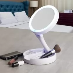 Espelho Dobrável com Led Recarregável Personalizado Espelho Dobrável com Led Recarregável Personalizado