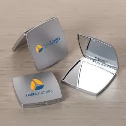 Espelho Plástico Duplo Sem Aumento Personalizado Espelho Plástico Duplo Sem Aumento Personalizado