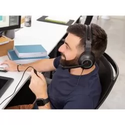 Fone de ouvido ajustáveis com microfone em ABS e PP Personalizado Fone de ouvido ajustáveis com microfone em ABS e PP Personalizado