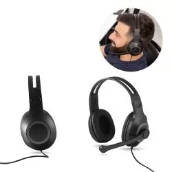 Fone de ouvido ajustáveis com microfone em ABS e PP Personalizado Fone de ouvido ajustáveis com microfone em ABS e PP Personalizado