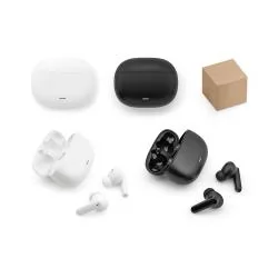 Fone de ouvido wireless em ABS 100% reciclado Personalizado Fone de ouvido wireless em ABS 100% reciclado Personalizado