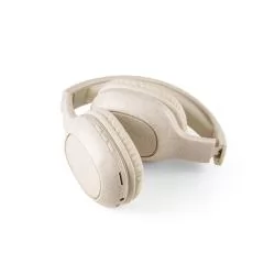 Fones de ouvido wireless dobráveis em fibra de palha de trigo e ABS Personalizados Fones de ouvido wireless dobráveis em fibra de palha de trigo e ABS Personalizados