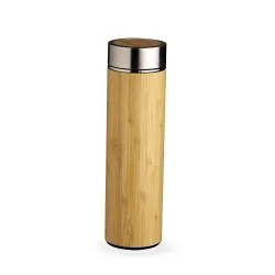 Garrafa Bambu Parede Dupla 500 ml com Infusor Personalizada Garrafa Bambu Parede Dupla 500 ml com Infusor Personalizada