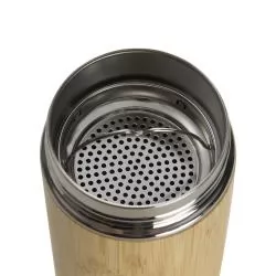 Garrafa Bambu Parede Dupla 500 ml com Infusor Personalizada Garrafa Bambu Parede Dupla 500 ml com Infusor Personalizada