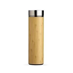 Garrafa Bambu Parede Dupla 500 ml com Infusor Personalizada Garrafa Bambu Parede Dupla 500 ml com Infusor Personalizada