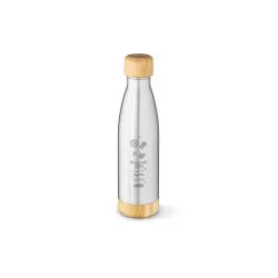 Garrafa em aço inox (90% reciclado) com tampa em bambu 550 mL Personalizada Garrafa em aço inox (90% reciclado) com tampa em bambu 550 mL Personalizada