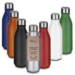 Garrafa em Alumínio de 550ml Personalizada Garrafa em Alumínio de 550ml Personalizada