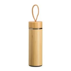 Garrafa Térmica Bambu 400ml com Infusor Personalizada Garrafa Térmica Bambu 400ml com Infusor Personalizada
