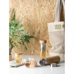 Garrafa térmica em Bambu 430ml Personalizada Garrafa térmica em Bambu 430ml Personalizada