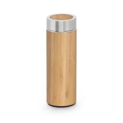 Garrafa térmica em Bambu 430ml Personalizada Garrafa térmica em Bambu 430ml Personalizada