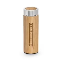 Garrafa térmica em Bambu 430ml Personalizada Garrafa térmica em Bambu 430ml Personalizada