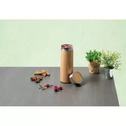 Garrafa térmica em Bambu 430ml Personalizada Garrafa térmica em Bambu 430ml Personalizada