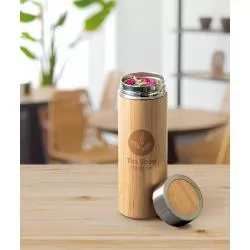Garrafa térmica em Bambu 430ml Personalizada Garrafa térmica em Bambu 430ml Personalizada