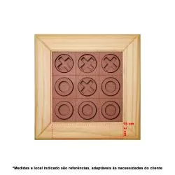 Jogo da Velha Premium Personalizado Jogo da Velha Premium Personalizado