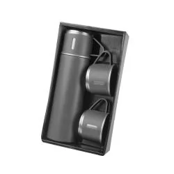 Kit Café com Garrafa Térmica e Canecas de Inox Personalizado Kit Café com Garrafa Térmica e Canecas de Inox Personalizado