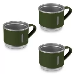 Kit Café com Garrafa Térmica e Canecas de Inox Personalizado Kit Café com Garrafa Térmica e Canecas de Inox Personalizado