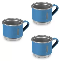 Kit Café com Garrafa Térmica e Canecas de Inox Personalizado Kit Café com Garrafa Térmica e Canecas de Inox Personalizado