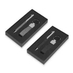 Kit Caneta e Chaveiro rPET Personalizado Kit Caneta e Chaveiro rPET Personalizado