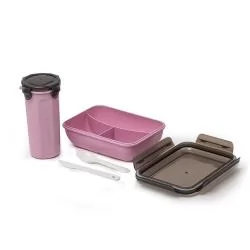 Kit Copo e Marmita Fibra de Bambu Personalizado Kit Copo e Marmita Fibra de Bambu Personalizado