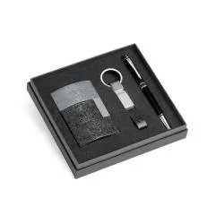 Kit de porta cartões, chaveiro e esferográfica Personalizado Kit de porta cartões, chaveiro e esferográfica Personalizado