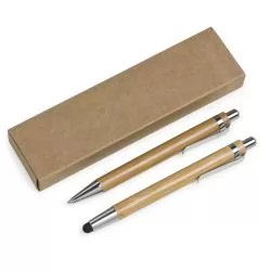 Kit Ecológico Caneta e Lapiseira Bambu Personalizado Kit Ecológico Caneta e Lapiseira Bambu Personalizado