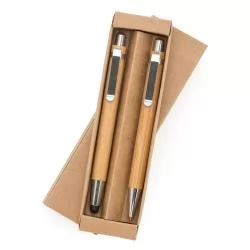 Kit Ecológico Caneta e Lapiseira Bambu Personalizado Kit Ecológico Caneta e Lapiseira Bambu Personalizado