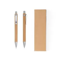 Kit Ecológico Caneta e Lapiseira Bambu Personalizado Kit Ecológico Caneta e Lapiseira Bambu Personalizado