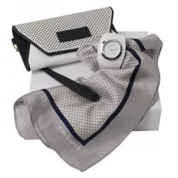 Kit Lenço, Bolsa e Relógio Premium Cacharel Personalizado Kit Lenço, Bolsa e Relógio Premium Cacharel Personalizado