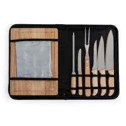 Kit Talheres Para Churrasco com 8 peças Personalizado