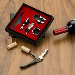 Kit Vinho 5 peças Personalizado Kit Vinho 5 peças Personalizado